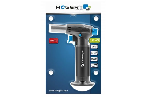 Купить Газовая горелка HOGERT 1кВт с резервуаром HT2C509 в Челябинске