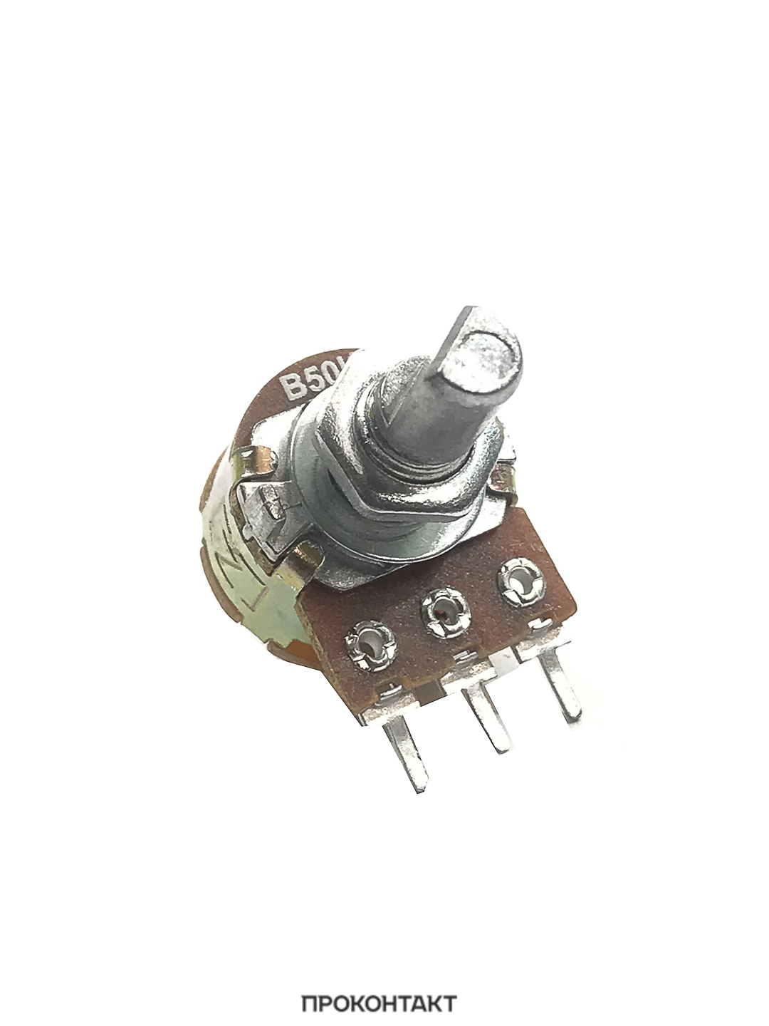 Купить Резистор S16KN1-B  50K L15F ручка полукруг 15мм с выключателем в Челябинске