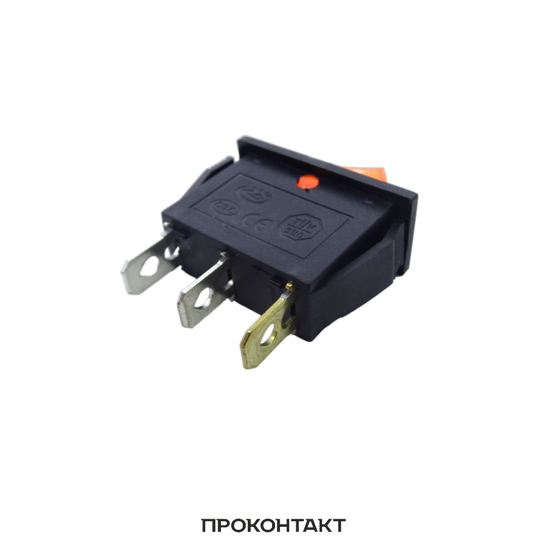 Купить Переключатель KCD3-101N ON-OFF 15A 250V (3 контакта) желтый в Челябинске