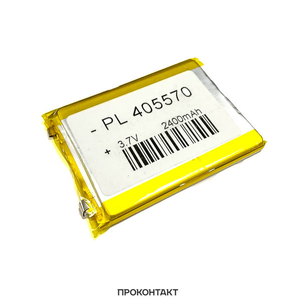 Купить Аккумулятор литий-полимерный 4.0*55*73 405573 (3.7В, 2400mah) в Челябинске