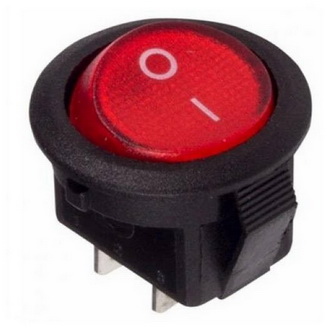 Купить Переключатель KCD5-08 on-off 3A 250V (2 контакта) красный в Челябинске