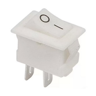 Купить Переключатель KCD5-101 KCD11 on-off 3A 250V (2 контакта) белый медные ножки в Челябинске