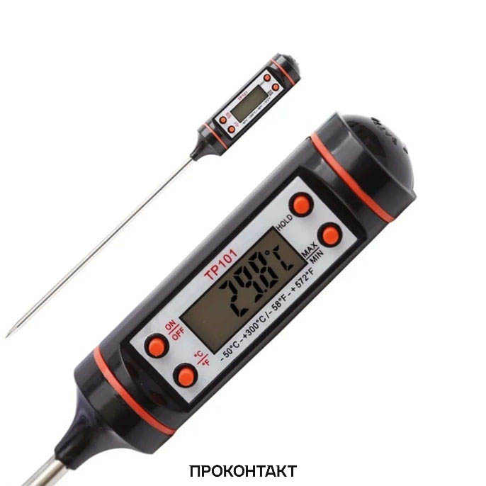 Купить Термометр с щупом (-50℃ - 300℃) TP101 черный в Челябинске